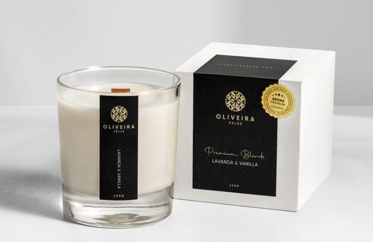 Vela Aromática Lavanda e Vanilla