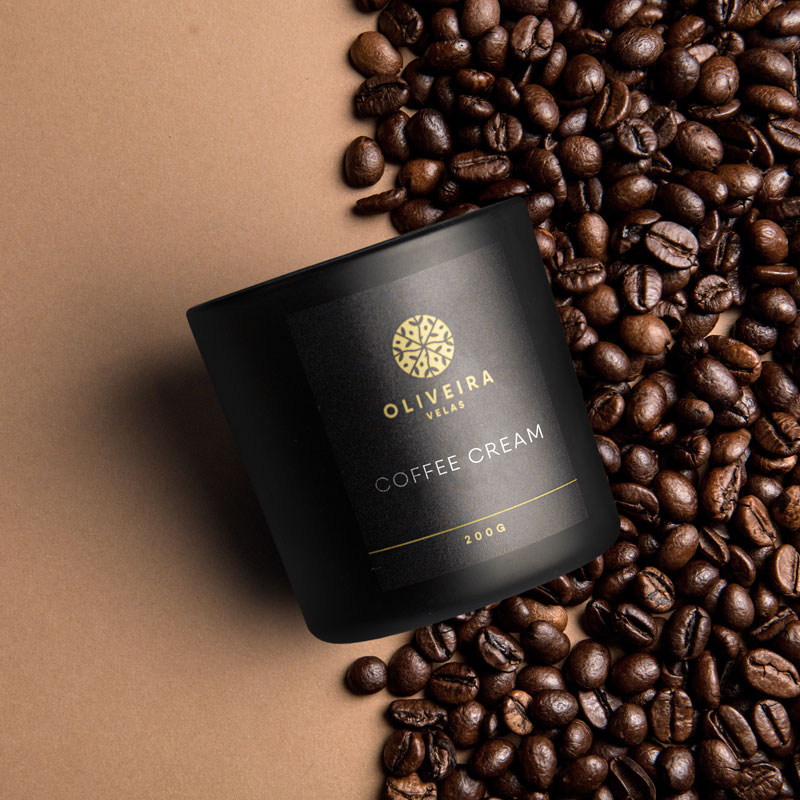 Vela Coffee Cream, uma vela aromática perfeita para começar seu dia bem!