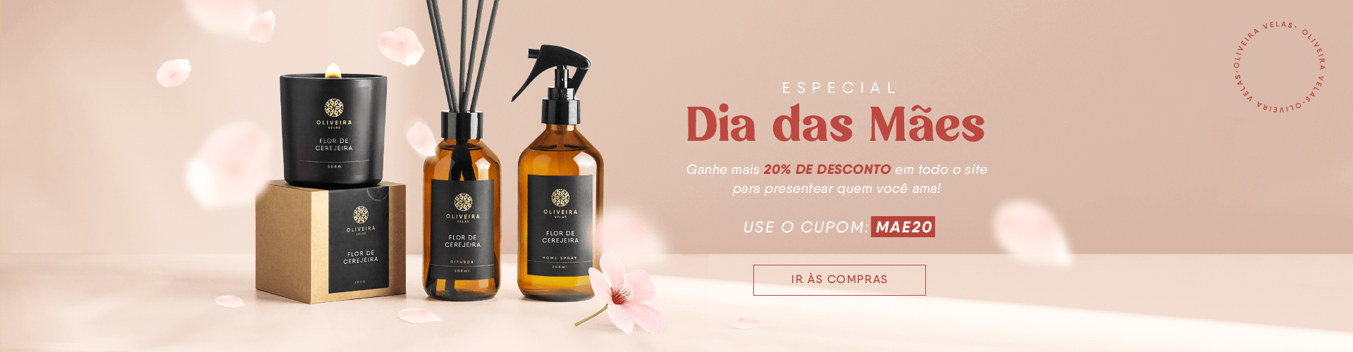 Velas Aromáticas para Comprar Online na Oliveira Velas
